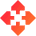 Triangle Arrows Open With Icon from Sharp Gradient Set