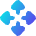 Triangle Arrows Open With Icon from Flex Gradient Set