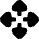 Triangle Arrows Open With Icon from Flex Remix Set