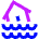 Disaster Flood Icon from Sharp Neon Set
