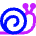 Snail Speed Slow Icon from Sharp Neon Set