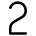 2 Number Icon from Typeface - Free Set