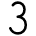 3 Number Icon from Typeface - Free Set