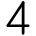 4 Number Icon from Typeface - Free Set