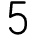 5 Number Icon from Typeface - Free Set