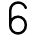6 Number Icon from Typeface - Free Set