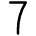 7 Number Icon from Typeface - Free Set