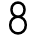 8 Number Icon from Typeface - Free Set