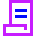 Document Contract License Icon from Sharp Neon Set