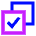 Tasks Projects Icon from Sharp Neon Set