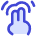 Interface Hand Gestures Two Fingers Double Tap