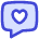Mail Chat Bubble Square Love
