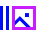 Gallery Slide Icon from Sharp Neon Set