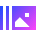 Gallery Slide Icon from Sharp Gradient Set
