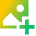 Image Photo Add Icon from Sharp Gradient Set