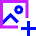 Image Photo Add Icon from Sharp Neon Set