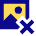 Image Photo Delete Icon from Sharp Pop Set