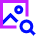 Image Photo Search Scan Detection Icon from Sharp Neon Set