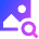 Image Photo Search Scan Detection Icon from Sharp Gradient Set