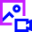 Image To Video Icon from Sharp Neon Set