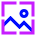 Image Wallpaper Scan Icon from Sharp Neon Set