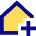House Add Home Icon from Sharp Pop Set