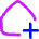 House Add Home Icon from Flex Neon Set