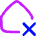 House Delete Home Icon from Flex Neon Set