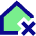 House Delete Home Icon from Sharp Pop Set