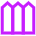 House Fence Icon from Sharp Neon Set