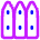 House Fence Icon from Flex Neon Set