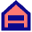 House Garage Home Icon from Sharp Pop Set