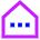 House Option Icon from Sharp Neon Set