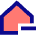 House Remove Home Icon from Sharp Pop Set