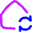 House Wifi Home Sync Icon from Flex Neon Set