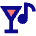 Nightlife Karaoke Bar Icon from Sharp Pop Set