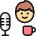 Microphone Podcast Man