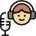 Microphone Podcast Woman
