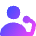 Presentation Speaker Speech Icon from Flex Gradient Set