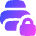 Print Lock Icon from Flex Gradient Set