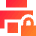 Print Lock Icon from Sharp Gradient Set