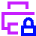 Print Lock Icon from Sharp Neon Set