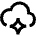 Ai Cloud Spark Icon from Sharp Line Set