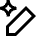 Ai Edit Spark Icon from Sharp Line Set