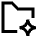Ai Folder Spark Icon from Sharp Line Set