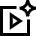 Ai Generate Video Spark Icon from Sharp Line Set