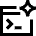 Ai Prompt Spark Icon from Sharp Line Set