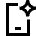 Mobile Ai Spark Icon from Sharp Line Set