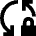 Arrow Sync Lock Icon from Sharp Remix Set
