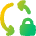 Arrow Sync Lock Icon from Flex Gradient Set